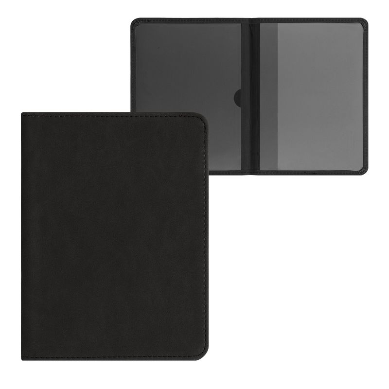 Fashion, accesorii si bijuterii - Barbati - Accesorii barbati - Portofele barbati - Portdocument auto Kwmobile pentru acte 10.5 x 14.8 cm, piele ecologica, negru, portabil, antizgarieturi - Infinity.ro