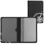 Fashion, accesorii si bijuterii - Barbati - Accesorii barbati - Portofele barbati - Portdocument auto Kwmobile pentru acte si permis UE, piele ecologica, alb, negru, portabil, antizgarieturi - Infinity.ro