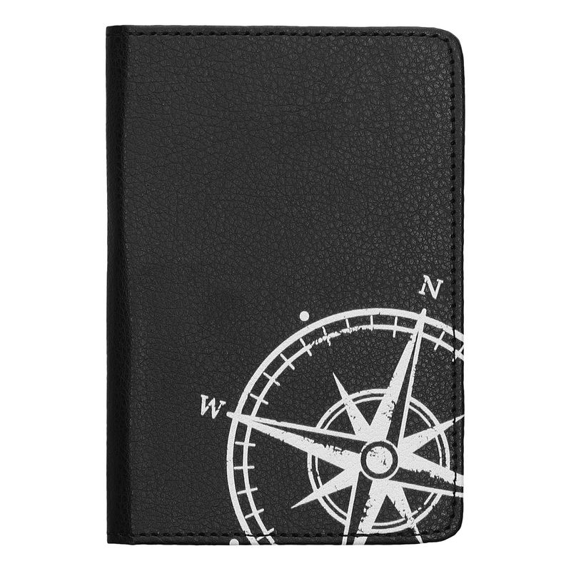Fashion, accesorii si bijuterii - Barbati - Accesorii barbati - Portofele barbati - Portdocument auto Kwmobile pentru acte si permis UE, piele ecologica, alb, negru, portabil, antizgarieturi - Infinity.ro