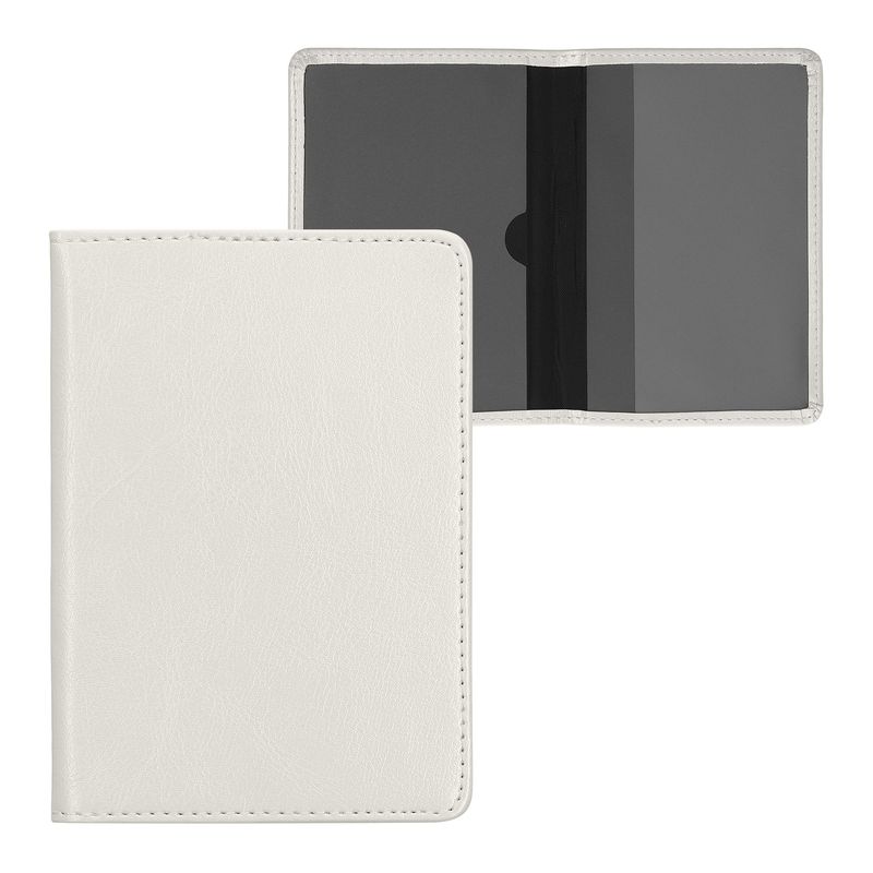 Fashion, accesorii si bijuterii - Barbati - Accesorii barbati - Portofele barbati - Portdocument auto Kwmobile pentru acte si permis UE, piele ecologica, argintiu, portabil, antizgarieturi - Infinity.ro