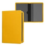 Fashion, accesorii si bijuterii - Barbati - Accesorii barbati - Portofele barbati - Portdocument auto Kwmobile pentru acte si permis UE, piele ecologica, galben, portabil, antizgarieturi - Infinity.ro