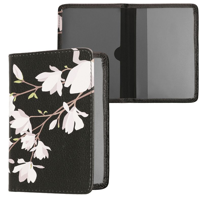 Fashion, accesorii si bijuterii - Barbati - Accesorii barbati - Portofele barbati - Portdocument auto Kwmobile pentru acte si permis UE, piele ecologica, maro, negru, portabil, antizgarieturi - Infinity.ro