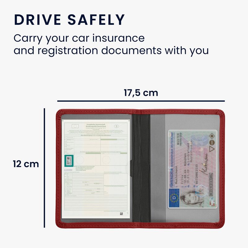 Fashion, accesorii si bijuterii - Barbati - Accesorii barbati - Portofele barbati - Portdocument auto Kwmobile pentru acte si permis UE, piele ecologica, mov, portabil, antizgarieturi - Infinity.ro