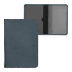 Fashion, accesorii si bijuterii - Barbati - Accesorii barbati - Portofele barbati - Portdocument auto Kwmobile pentru acte si permis UE, piele ecologica, gri, nuanta ardezie, portabil, antizgarieturi - Infinity.ro