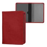 Fashion, accesorii si bijuterii - Barbati - Accesorii barbati - Portofele barbati - Portdocument auto Kwmobile pentru acte si permis UE, piele ecologica, rosu, portabil, antizgarieturi - Infinity.ro