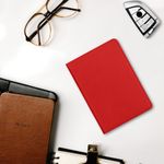 Fashion, accesorii si bijuterii - Barbati - Accesorii barbati - Portofele barbati - Portdocument auto Kwmobile pentru acte si permis UE, piele ecologica, portocaliu, nuanta coral, portabil, antizgarieturi - Infinity.ro