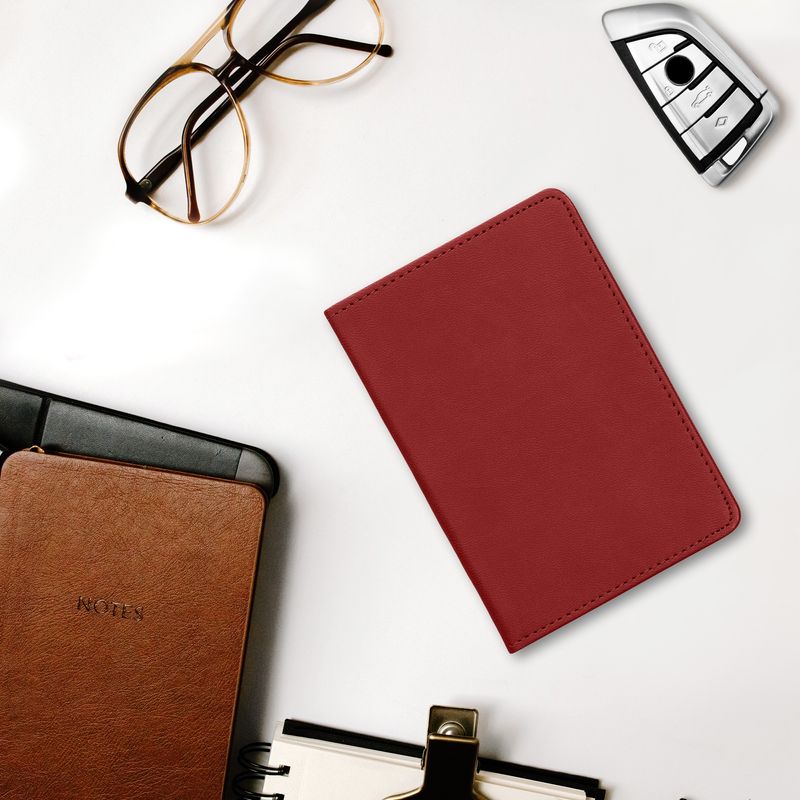 Fashion, accesorii si bijuterii - Barbati - Accesorii barbati - Portofele barbati - Portdocument auto Kwmobile pentru acte si permis UE, piele ecologica, mov, portabil, antizgarieturi - Infinity.ro