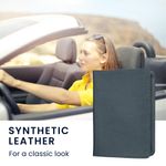 Fashion, accesorii si bijuterii - Barbati - Accesorii barbati - Portofele barbati - Portdocument auto Kwmobile pentru acte si permis UE, piele ecologica, gri, nuanta ardezie, portabil, antizgarieturi - Infinity.ro