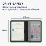 Fashion, accesorii si bijuterii - Barbati - Accesorii barbati - Portofele barbati - Portdocument auto Kwmobile pentru acte si permis UE, piele ecologica, verde, portabil, antizgarieturi - Infinity.ro