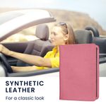 Fashion, accesorii si bijuterii - Barbati - Accesorii barbati - Portofele barbati - Portdocument auto Kwmobile pentru acte si permis UE, piele ecologica, roz, portabil, antizgarieturi - Infinity.ro