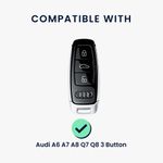Auto si Moto - Electronice auto - Accesorii electronice auto - Carcasa pentru cheie auto Kwmobile pentru Audi A6, A7, A8, Q7, anti-alunecare, TPU, negru - Infinity.ro