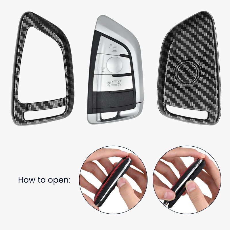 Auto si Moto - Electronice auto - Accesorii electronice auto - Carcasa pentru cheie auto Kwmobile pentru BMW 1 (F21), 2 (F45, F46), 3 (G20, F30, F31), plastic, negru - Infinity.ro