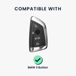 Auto si Moto - Electronice auto - Accesorii electronice auto - Carcasa pentru cheie auto Kwmobile pentru BMW 1 (F21), 2 (F45, F46), 3 (G20, F30, F31), anti-alunecare, TPU, gri - Infinity.ro
