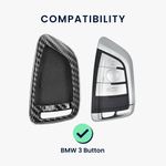Auto si Moto - Electronice auto - Accesorii electronice auto - Carcasa pentru cheie auto Kwmobile pentru BMW 1 (F21), 2 (F45, F46), 3 (G20, F30, F31), plastic, negru - Infinity.ro