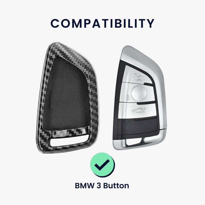 Auto si Moto - Electronice auto - Accesorii electronice auto - Carcasa pentru cheie auto Kwmobile pentru BMW 1 (F21), 2 (F45, F46), 3 (G20, F30, F31), plastic, negru - Infinity.ro