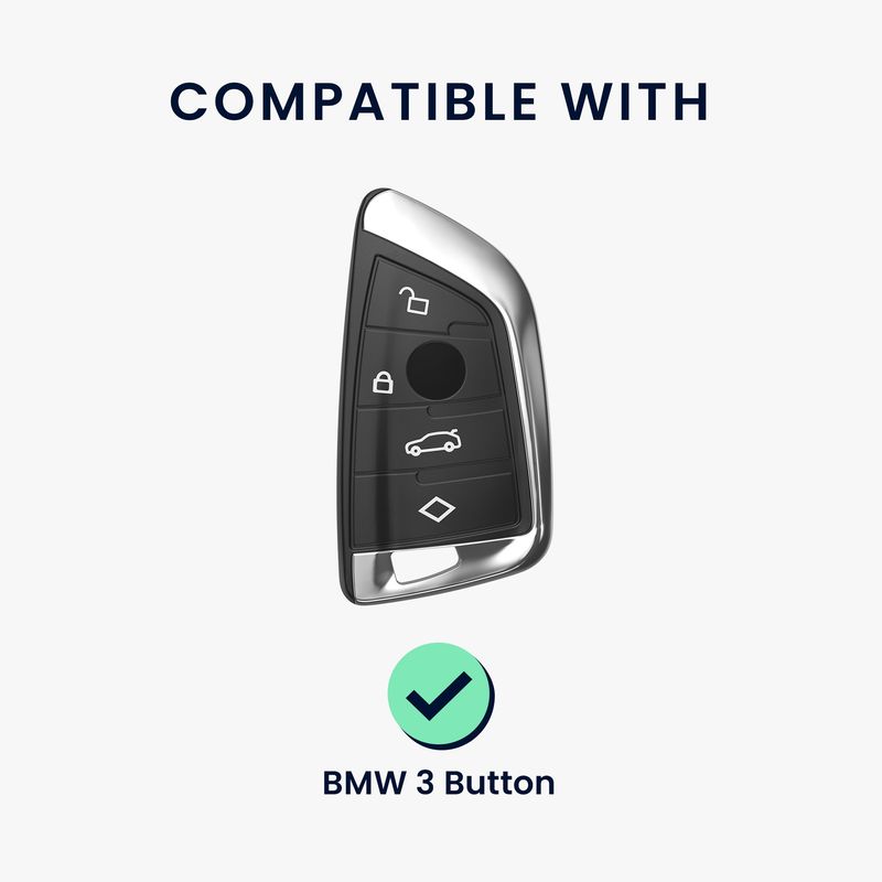 Auto si Moto - Electronice auto - Accesorii electronice auto - Carcasa pentru cheie auto Kwmobile pentru BMW 1 (F21), 2 (F45, F46), 3 (G20, F30, F31), anti-alunecare, TPU, negru - Infinity.ro
