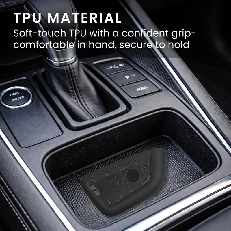 Auto si Moto - Electronice auto - Accesorii electronice auto - Carcasa pentru cheie auto Kwmobile pentru BMW 1 (F21), 2 (F45, F46), 3 (G20, F30, F31), anti-alunecare, TPU, gri - Infinity.ro
