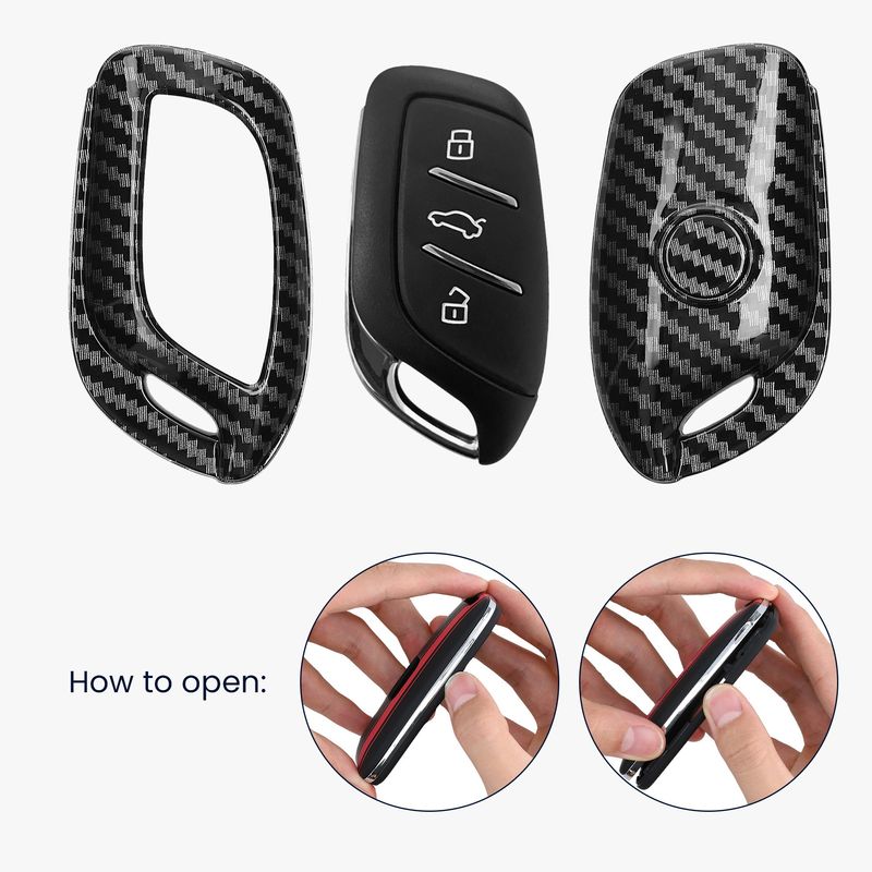 Auto si Moto - Electronice auto - Accesorii electronice auto - Carcasa pentru cheie auto Kwmobile pentru MG RX3 RX8 ERX5 RX5 I6 I5 MG4 MG5 MG6 MG ZS EV HS EHS ZX GT 3, plastic, negru - Infinity.ro