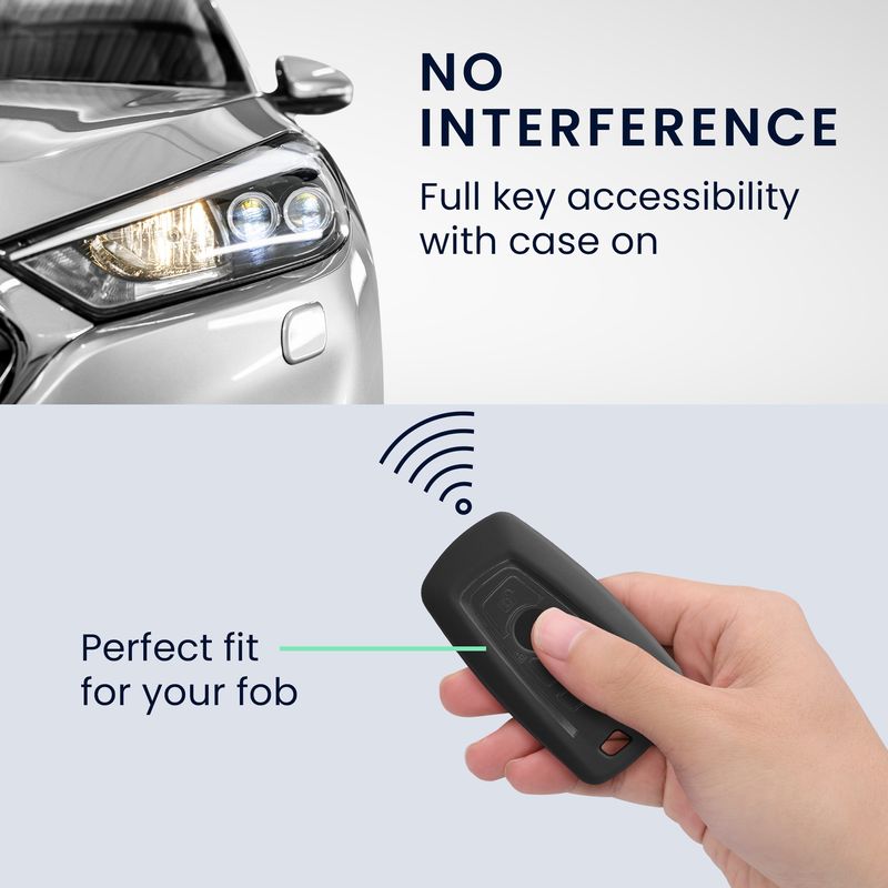 Auto si Moto - Electronice auto - Accesorii electronice auto - Carcasa pentru cheie auto Kwmobile pentru BMW, anti-alunecare, TPU, gri - Infinity.ro