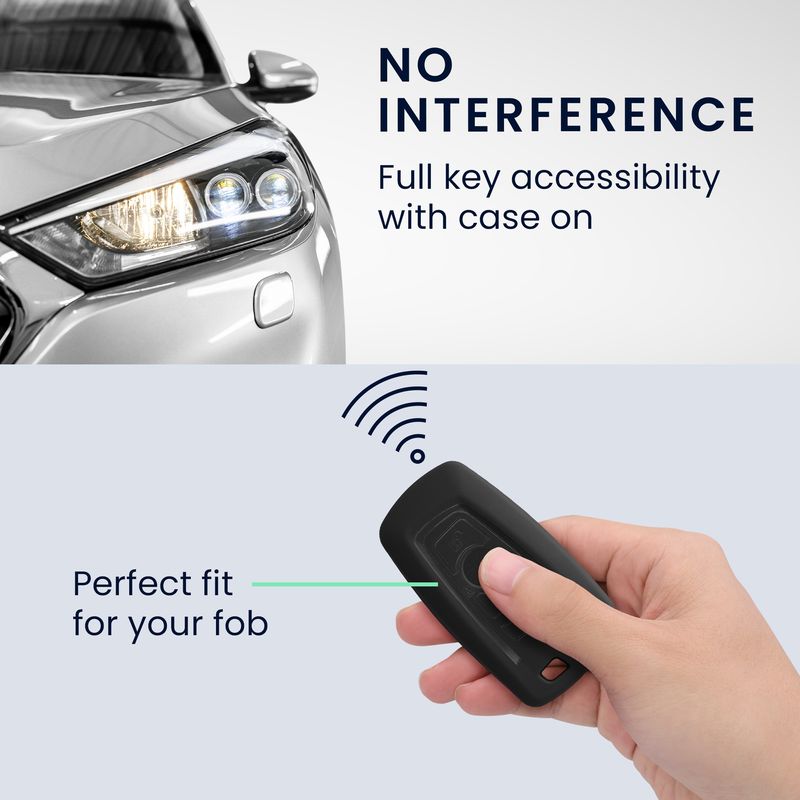 Auto si Moto - Electronice auto - Accesorii electronice auto - Carcasa pentru cheie auto Kwmobile pentru BMW, anti-alunecare, TPU, negru - Infinity.ro