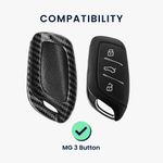 Auto si Moto - Electronice auto - Accesorii electronice auto - Carcasa pentru cheie auto Kwmobile pentru MG RX3 RX8 ERX5 RX5 I6 I5 MG4 MG5 MG6 MG ZS EV HS EHS ZX GT 3, plastic, negru - Infinity.ro