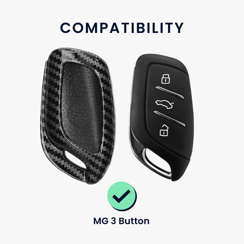 Auto si Moto - Electronice auto - Accesorii electronice auto - Carcasa pentru cheie auto Kwmobile pentru MG RX3 RX8 ERX5 RX5 I6 I5 MG4 MG5 MG6 MG ZS EV HS EHS ZX GT 3, plastic, negru - Infinity.ro