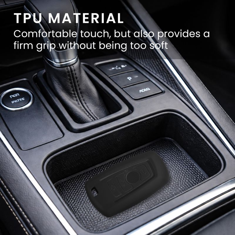 Auto si Moto - Electronice auto - Accesorii electronice auto - Carcasa pentru cheie auto Kwmobile pentru BMW, anti-alunecare, TPU, negru - Infinity.ro