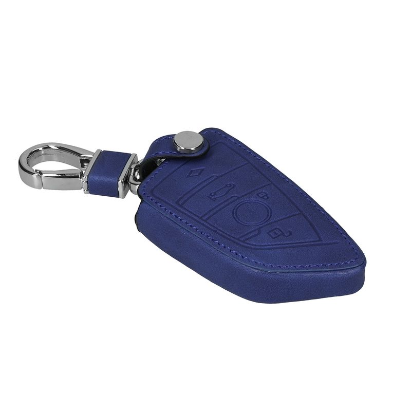 Auto si Moto - Electronice auto - Accesorii electronice auto - Husa cheie auto Kwmobile pentru BMW 1 (F21), 2 (F45, F46), 3 (G20, F30, F31), piele ecologica, albastru - Infinity.ro