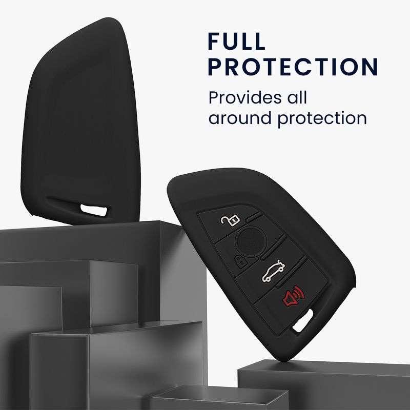 Auto si Moto - Electronice auto - Accesorii electronice auto - Husa cheie auto Kwmobile pentru BMW 1 (F21), 2 (F45, F46), 3 (G20, F30, F31), anti-alunecare, TPU, finisaj mat - Infinity.ro