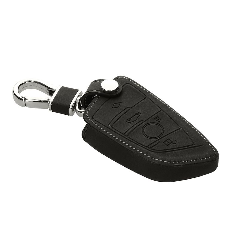 Auto si Moto - Electronice auto - Accesorii electronice auto - Husa cheie auto Kwmobile pentru BMW 1 (F21), 2 (F45, F46), 3 (G20, F30, F31), anti-alunecare, piele ecologica, gri - Infinity.ro