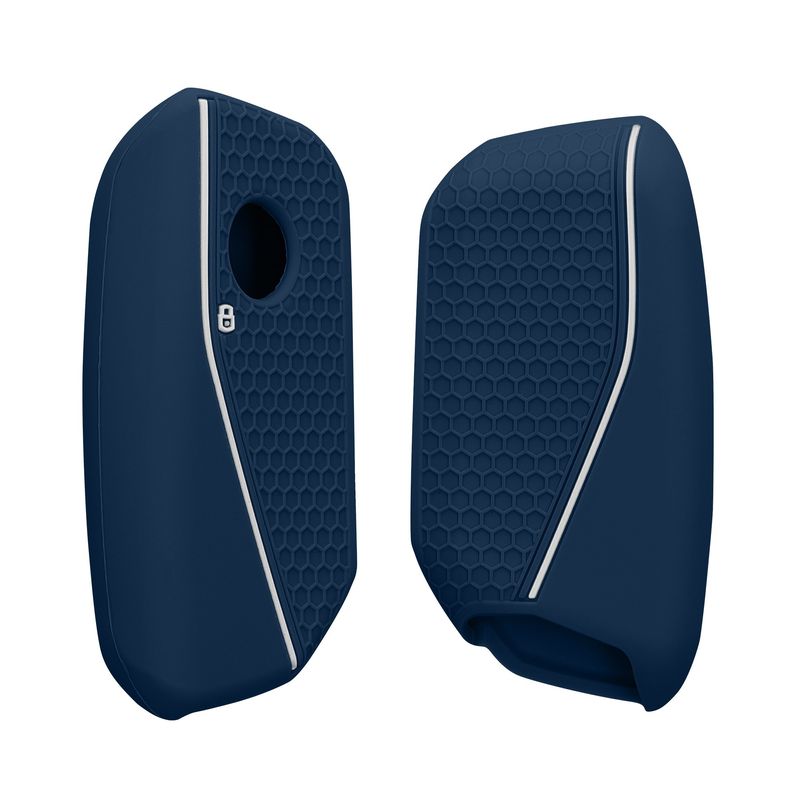 Auto si Moto - Electronice auto - Accesorii electronice auto - Husa cheie auto Kwmobile pentru BMW X7 M Sport, X7 xDrive40d M Sport (2023), 223i M Sport Active Tourer, TPU, albastru - Infinity.ro
