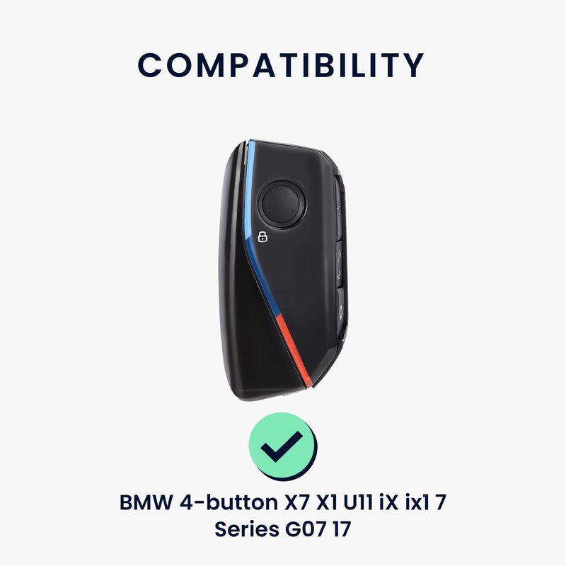 Auto si Moto - Electronice auto - Accesorii electronice auto - Husa cheie auto Kwmobile pentru BMW X7 M Sport, X7 xDrive40d M Sport (2023), 223i M Sport Active Tourer, TPU, albastru - Infinity.ro