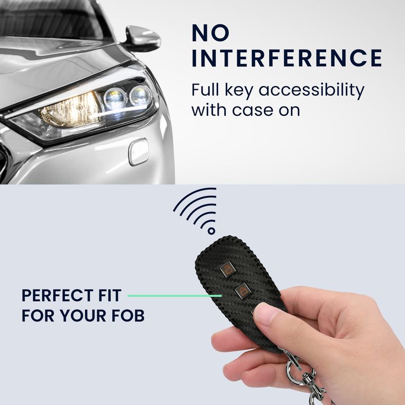 Auto si Moto - Electronice auto - Accesorii electronice auto - Husa cheie auto Kwmobile pentru Ford Fiesta IV, Focus III, Galaxy, Fusion, cu inel, antisoc, piele ecologica, negru - Infinity.ro