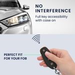 Auto si Moto - Electronice auto - Accesorii electronice auto - Husa cheie auto Kwmobile pentru BYD Atto 3, Atto 2, Sealion, Han, cu inel, antisoc, piele ecologica, negru, portocaliu - Infinity.ro