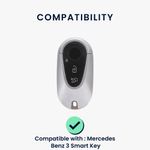 Auto si Moto - Electronice auto - Accesorii electronice auto - Husa cheie auto Kwmobile pentru Mercedes-Benz C-Class W206, GLC X254 2021-2027, CLA EQ C, TPU, argintiu - Infinity.ro