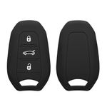 Auto si Moto - Electronice auto - Accesorii electronice auto - Husa cheie auto Kwmobile pentru Peugeot 208 e208 301 307 308 407 408 508 2008 3008 4008 5008, TPU, negru - Infinity.ro