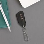 Auto si Moto - Electronice auto - Accesorii electronice auto - Husa cheie auto Kwmobile pentru VW, SEAT Golf 8 (inclusiv GTE, GTI), ID.3, ID.4, ID.5, antisoc, piele ecologica, negru - Infinity.ro