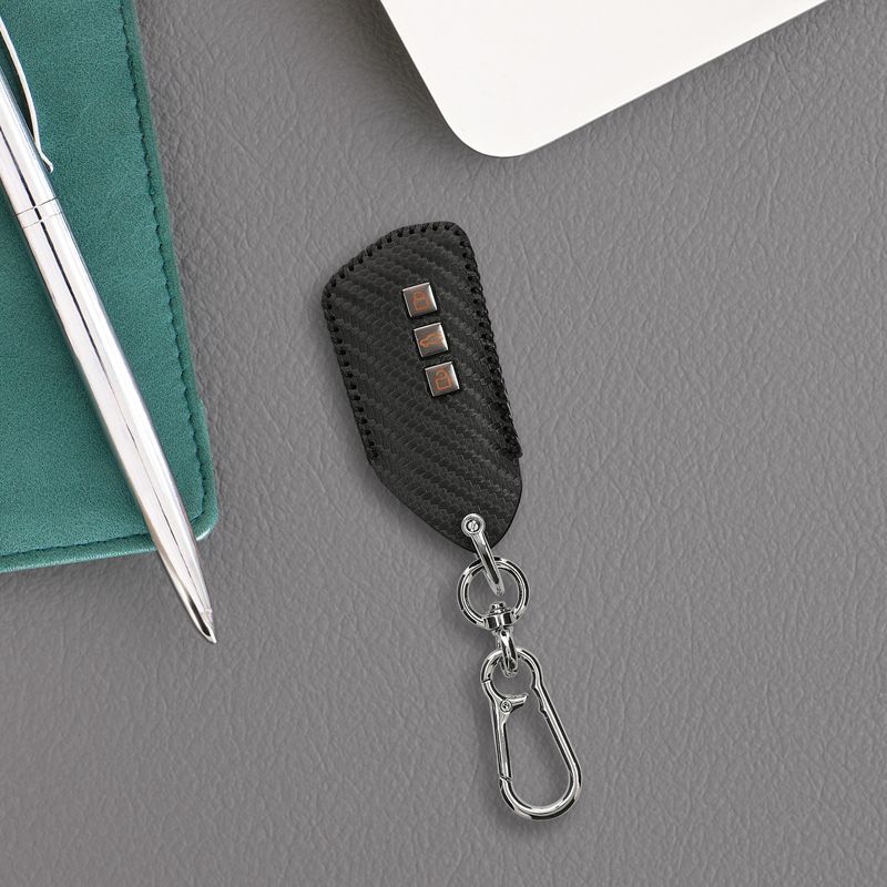Auto si Moto - Electronice auto - Accesorii electronice auto - Husa cheie auto Kwmobile pentru VW, SEAT Golf 8 (inclusiv GTE, GTI), ID.3, ID.4, ID.5, antisoc, piele ecologica, negru - Infinity.ro