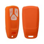 Auto si Moto - Electronice auto - Accesorii electronice auto - Husa pentru cheie auto Kwmobile pentru Audi A4 S4 RS4 B9, A5 F5 S5 RS5, A6, A7 C8, anti-alunecare, TPU, portocaliu - Infinity.ro
