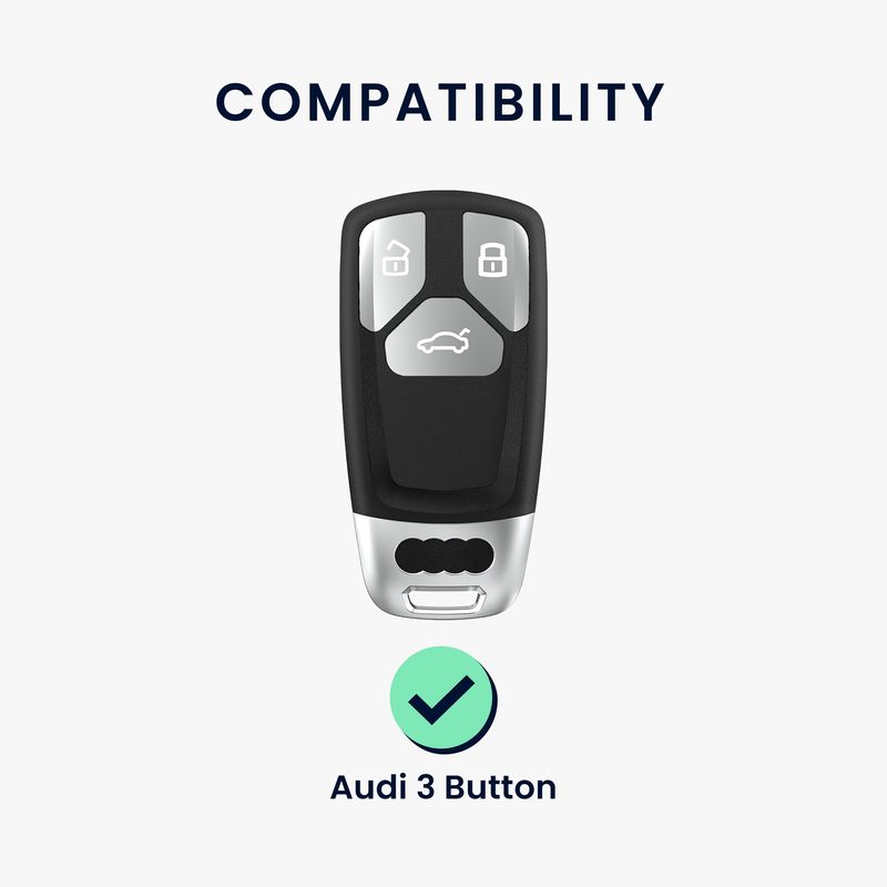 Auto si Moto - Electronice auto - Accesorii electronice auto - Husa pentru cheie auto Kwmobile pentru Audi A4 S4 RS4 B9, A5 F5 S5 RS5, A6, A7 C8, anti-alunecare, TPU, portocaliu - Infinity.ro