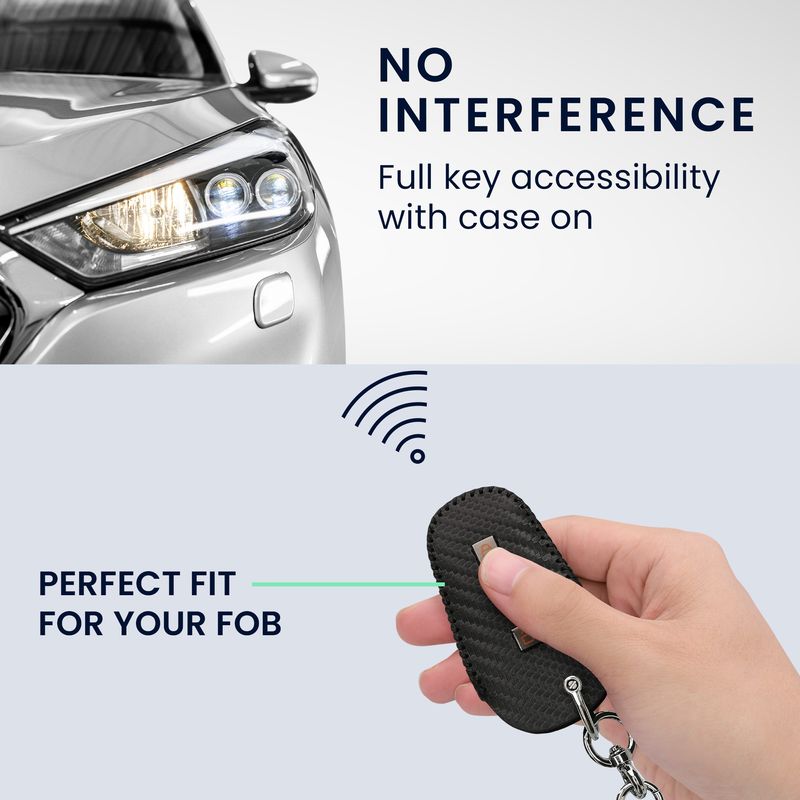 Auto si Moto - Electronice auto - Accesorii electronice auto - Husa cheie Kwmobile Peugeot, Citroen 208 e208 301 307 308 407, Citroen C2 C3 C4 C4L C5, antisoc, piele ecologica, negru - Infinity.ro