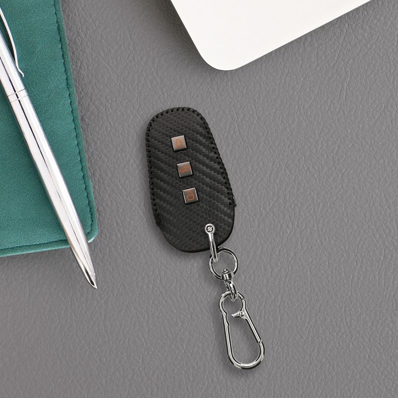 Auto si Moto - Electronice auto - Accesorii electronice auto - Husa cheie Kwmobile Peugeot, Citroen 208 e208 301 307 308 407, Citroen C2 C3 C4 C4L C5, antisoc, piele ecologica, negru - Infinity.ro