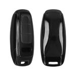 Auto si Moto - Electronice auto - Accesorii electronice auto - Husa pentru cheie auto Kwmobile pentru Audi A6, A7, A8, Q7, anti-alunecare, TPU, negru - Infinity.ro