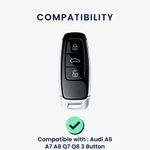 Auto si Moto - Electronice auto - Accesorii electronice auto - Husa pentru cheie auto Kwmobile pentru Audi A6, A7, A8, Q7, anti-alunecare, TPU, negru - Infinity.ro