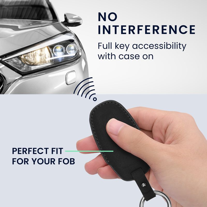 Auto si Moto - Electronice auto - Accesorii electronice auto - Husa pentru cheie auto Kwmobile pentru Audi A6, A7, A8, Q7, anti-alunecare, piele ecologica, negru - Infinity.ro