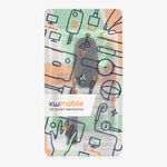 Auto si Moto - Electronice auto - Accesorii electronice auto - Husa pentru cheie auto Kwmobile pentru Audi A6, A7, A8, Q7, prindere cu inel, anti-alunecare, piele naturala, albastru - Infinity.ro