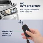 Auto si Moto - Electronice auto - Accesorii electronice auto - Husa pentru cheie auto Kwmobile pentru Audi A6, A7, A8, Q7, prindere cu inel, anti-alunecare, piele naturala, albastru - Infinity.ro