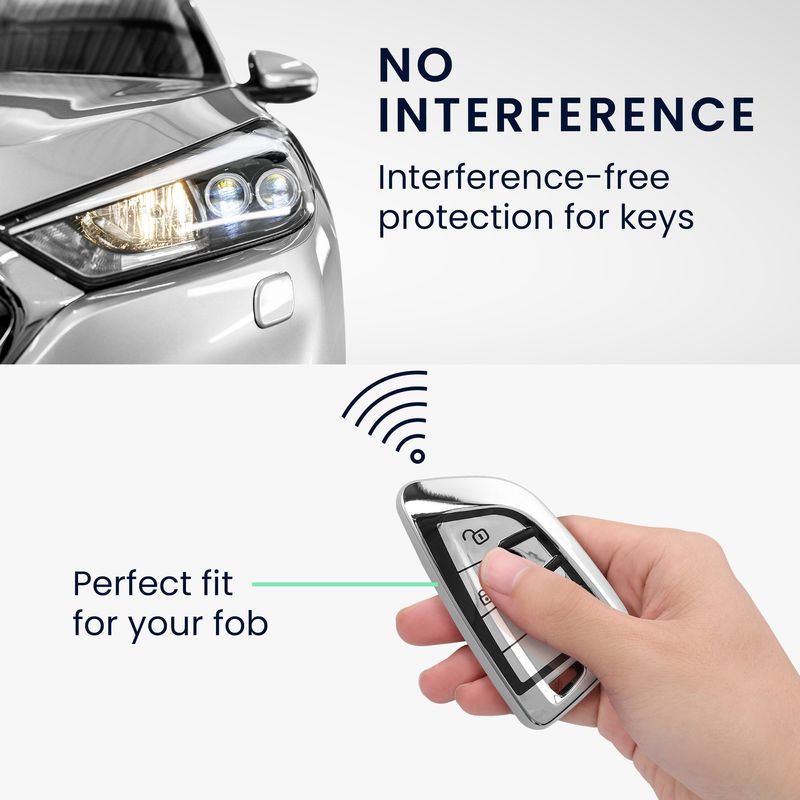 Auto si Moto - Electronice auto - Accesorii electronice auto - Husa pentru cheie auto Kwmobile pentru BMW 1 (F21), 2 (F45, F46), 3 (G20, F30, F31), anti-alunecare, TPU, argintiu - Infinity.ro