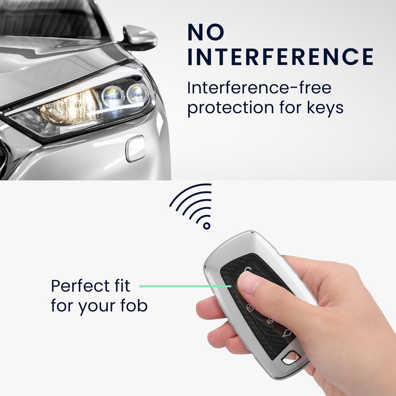 Auto si Moto - Electronice auto - Accesorii electronice auto - Husa pentru cheie auto Kwmobile pentru BMW, protectie la zgarieturi, TPU, argintiu - Infinity.ro