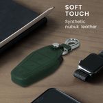 Auto si Moto - Electronice auto - Accesorii electronice auto - Husa pentru cheie auto Kwmobile pentru BYD Atto 3, Atto 2, Sealion, Han, anti-alunecare, piele ecologica, verde - Infinity.ro